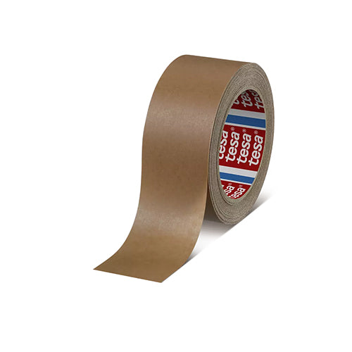 Fita Adesiva de Papel Tesa 50m x 50mm Castanha para Embalagem