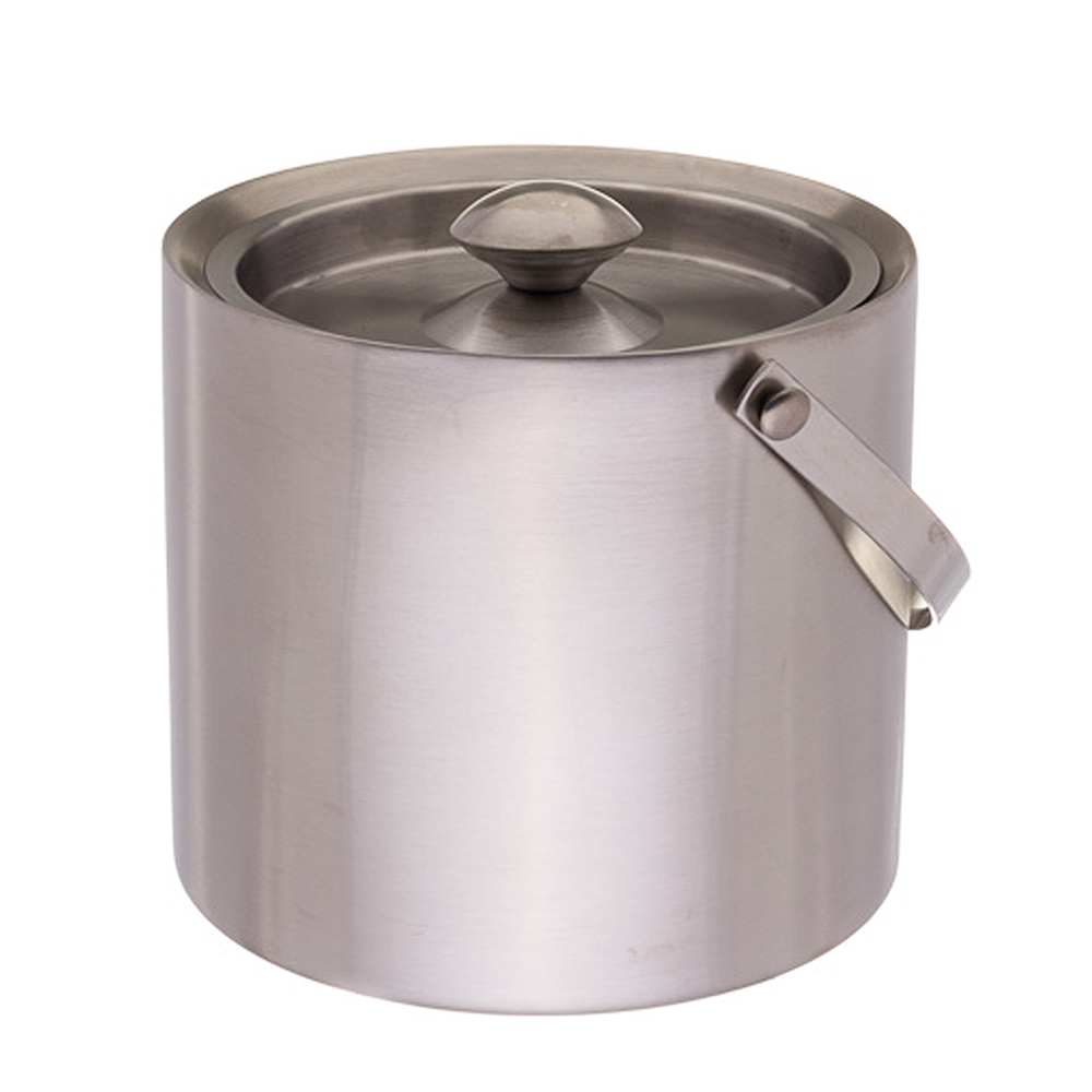 BALDE GELO INOX PAREDE DUPLA COM TAMPA 3L (3000ML)