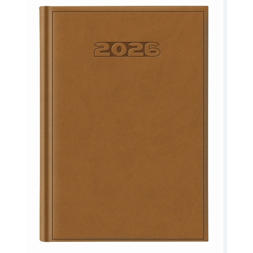 Agenda 2026 Semanal Secretária Papiro Tucson A24 17x24cm Castanho