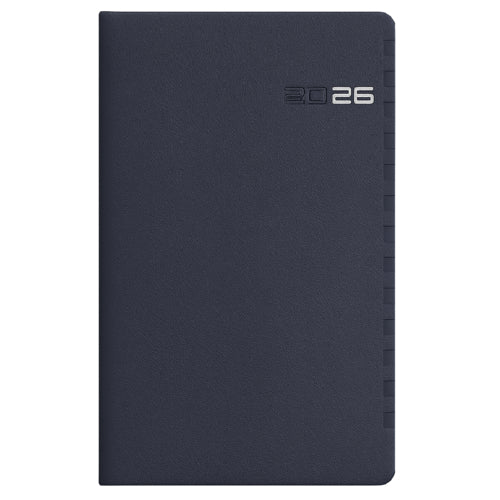 Agenda 2026 Semanal Bolso Papiro Barcelona B15 8x15cm Azul