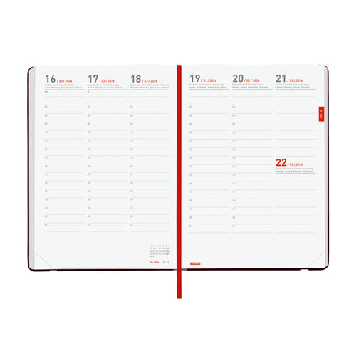 Agenda 2025/2026 Semanal Finocam Mara 18 Meses Y10 140x204mm Vermelha