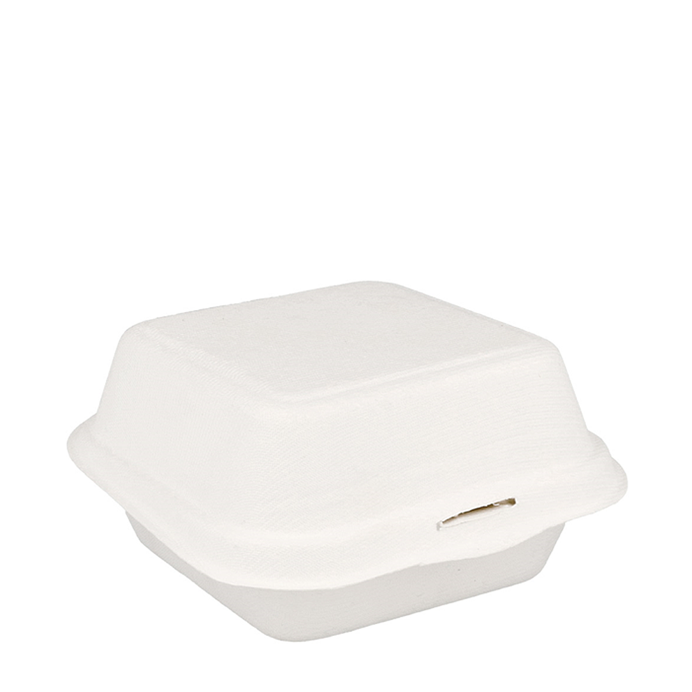 Caixas Hamburguer Bionic 450ml 15,2 x 15 x 8,4 cm branco bagaço - 50un.