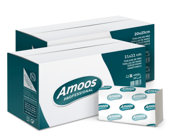 Toalhas De Mão Zig Zag Tissue Amoos Caixa Com 20 Maços