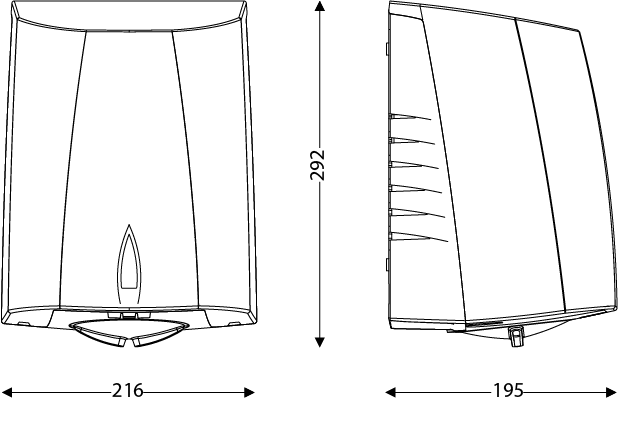 Secador de mãos Sup'Air White 8111056