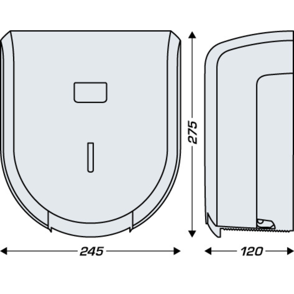 Dispensador Cleanline papel higiênico branco 899602