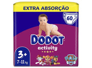 Fraldas Dodot Activity T3 - 60un.