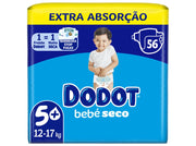 Fraldas Dodot Bebé Seco T5 - 56un.