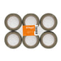 Fita Adesiva Fegol 66m x 50mm PP Castanha para Embalagem - Pack 6un.