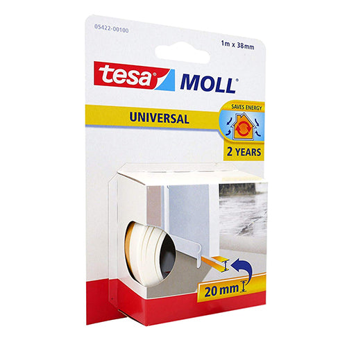 Fita Adesiva Tesa 1m x 38mm Tesamoll Veda Portas