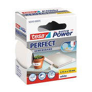 Ruban adhésif Tesa 2,75m x 38mm Extra Power Perfect blanc pour réparations