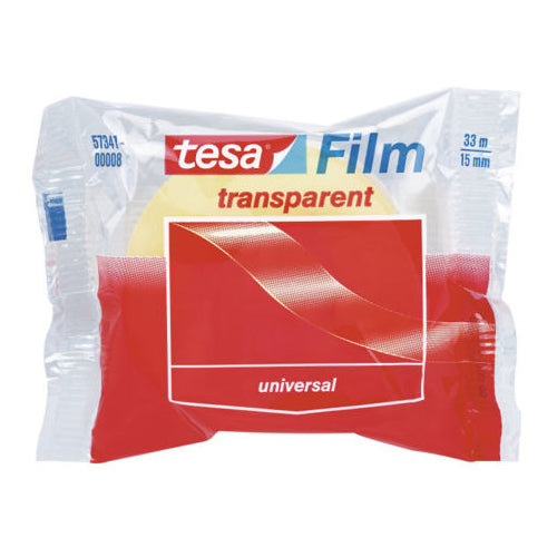 Fita Adesiva Tesa 33m x 15mm Transparente Individual