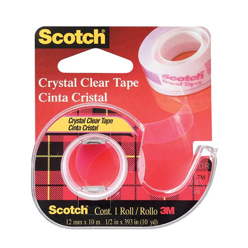 Fita Adesiva 3M 11m x 12mm Cristal com Desenrolador Mod.1210D