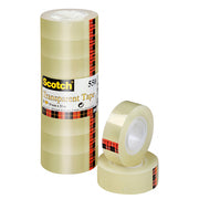 Fita Adesiva 3M 33m x 19mm Transparente Acordeão Mod.550