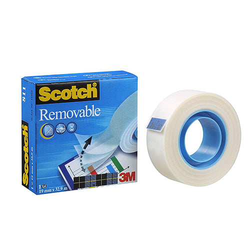 Fita Adesiva 3M 33m x 19mm Removível Mod.811