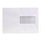 Envelope C5 162x229mm com Janela Branco 90gr Pala Adesiva - 500 Unidades