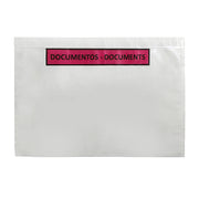 Sobre 160x240mm "Contém Documentos" Transparente con Adhesivo - 250un.
