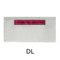 Envelope DL 110x220mm "Contém Documentos" Transparente com Adesivo - 250un.