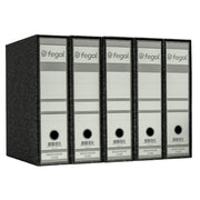 PASTA DE ARQUIVO COM CAIXA FEGOL A4 L80 FIBRA NUVEM