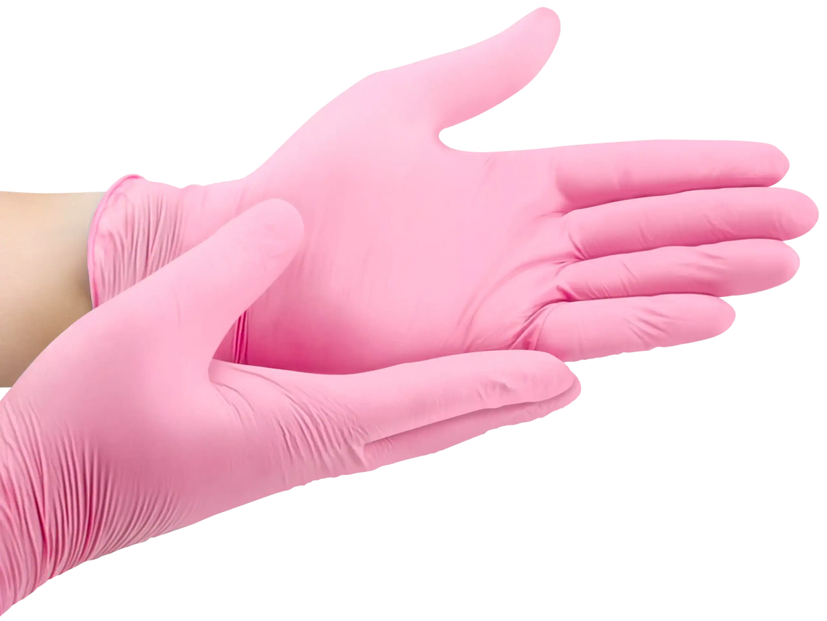 Santex Nitriflex GD20R luvas de nitrilo rosa sem pó