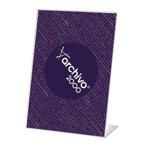 PORTA-FOLHETOS A4 VERTICAL EM FORMA DE “L”