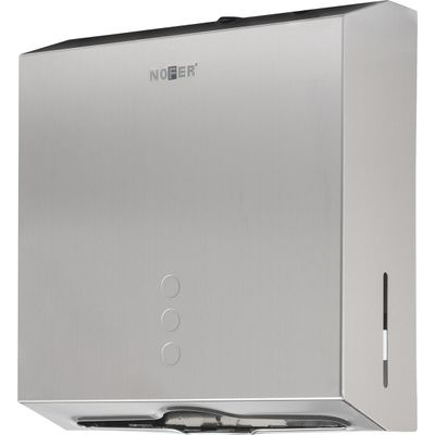 Dispensador de toalhas de papel inox satinado com fechadura NOFER 04006.S