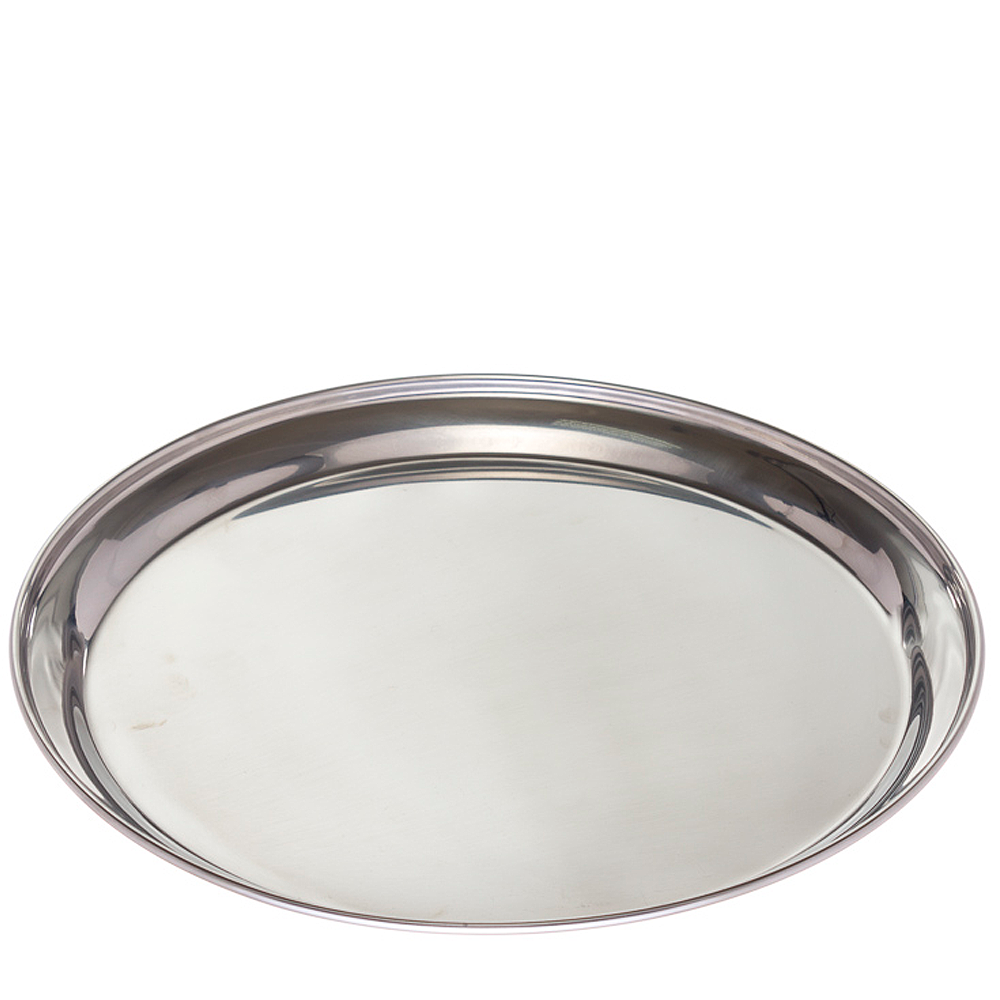 BANDEJA INOX REDONDA 40CM