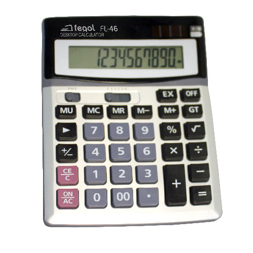 CALCULADORA DE SECRETÁRIA FEGOL FL-46 12 DÍGITOS