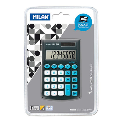 CALCULADORA DE BOLSO MILAN POCKET PRETA 150908KBL