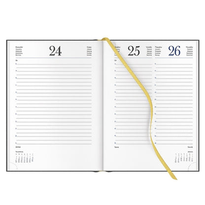 Agenda 2026 Diária Secretária Papiro Polignano A21 15x21cm Castanho