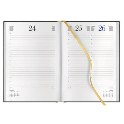 Agenda 2026 Diária Secretária Papiro Polignano A21 15x21cm Azul