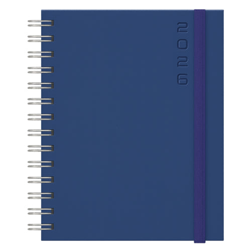 Agenda 2026 Diária Secretária Papiro Tucson Espiral A21 15x21cm Azul