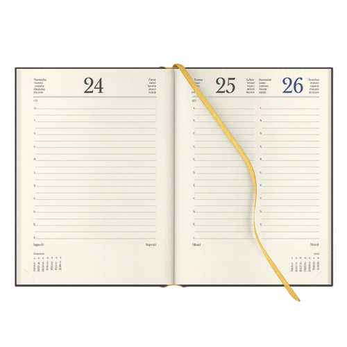 Agenda 2026 Diária Secretária Papiro Tucson Espiral A21 15x21cm Azul