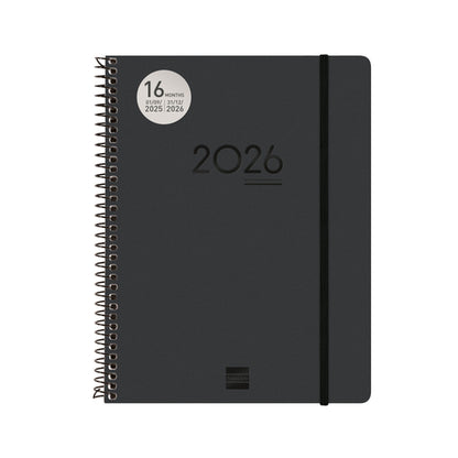 Agenda 2025/2026 Semanal Finocam Ikon 16 Meses E10 155x212mm Preta