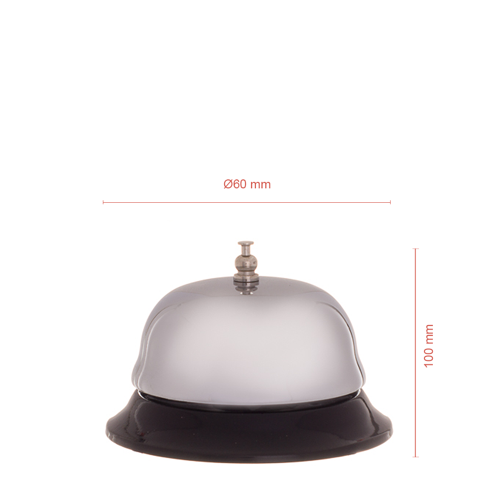 CAMPAINHA BALCÃO INOX 10X6CM
