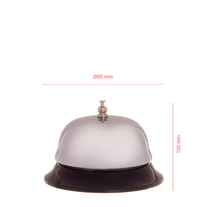CAMPAINHA BALCÃO INOX 10X6CM