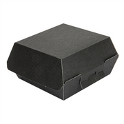 Conchas hambúrguer THEPACK 13x12,5x6,2 cm (s) preto cartão nano-micro