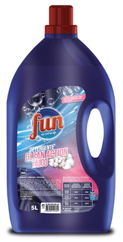 DETERGENTE ROUPA LIQUÍDO FUN CLEAN ACTION TALCO 5 LITROS 100 DOSES