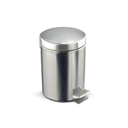 CESTO PAPÉIS METÁLICO CROMADO 20LT COM PEDAL ROCADA BIN20