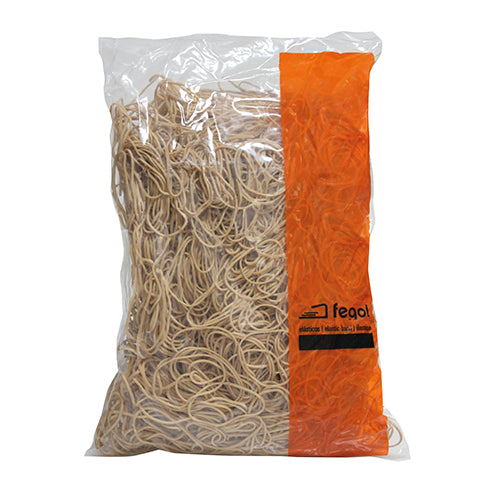 ELÁSTICOS FEGOL NÚMERO 12 45X1X1MM SACO DE 1KG