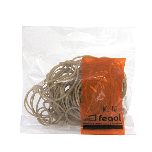 ELÁSTICOS FEGOL NÚMERO 16 60X1X1MM CAIXA 25GR
