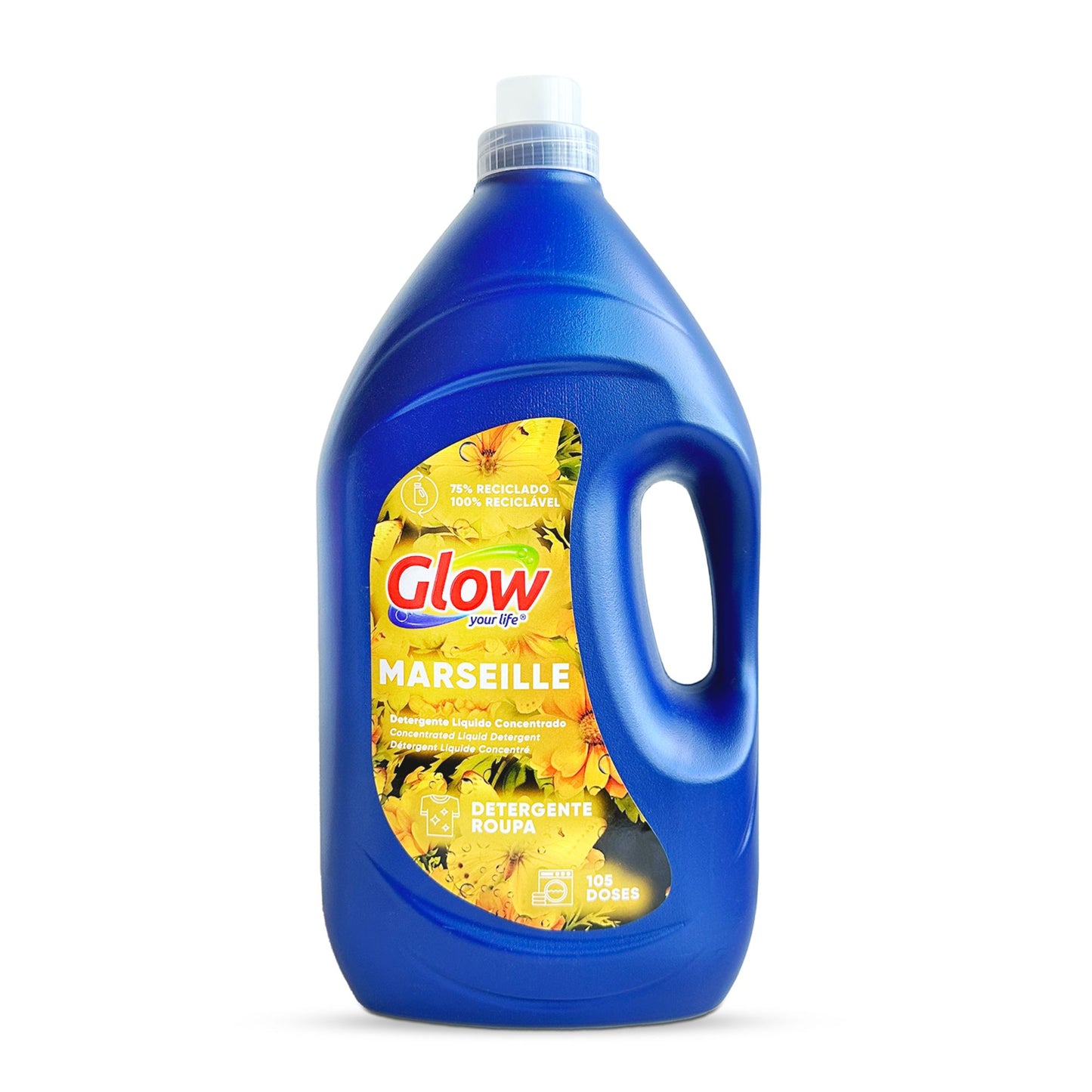 Glow - Detergente Líq. Conc. Roupa MARSEILLE - 5L