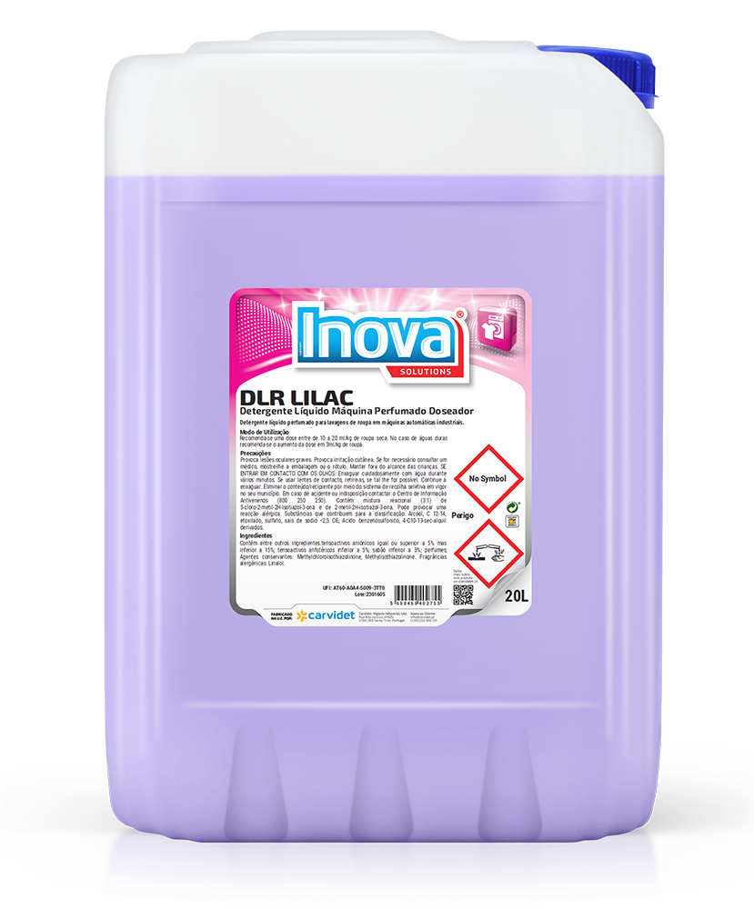 DLR LILAC – Detergente Líquido Máquina Perfumado Doseador  20L