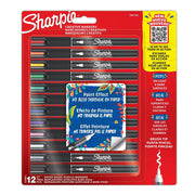 Marqueurs Acryliques Sharpie Creative Brush 12 Couleurs - Pointe Pinceau