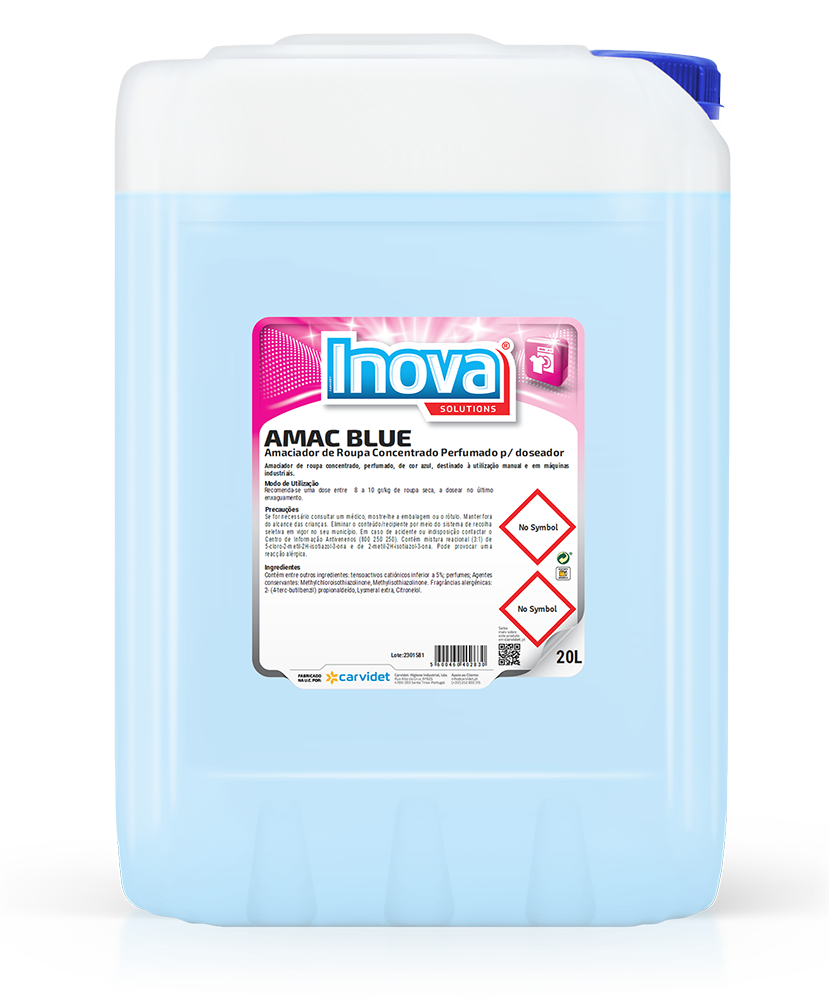 Amaciador Roupa BLUE Concentrado Perfumado Doseador - 20L