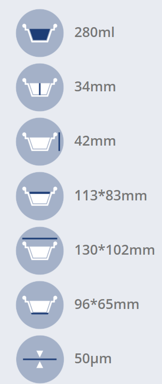 FORMA DE ALUMÍNIO RETANGULAR COM TAMPA EM09A 280ml