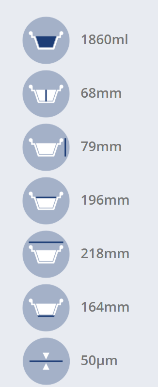 FORMA DE ALUMÍNIO REDONDA COM TAMPA EM08D 1860ml