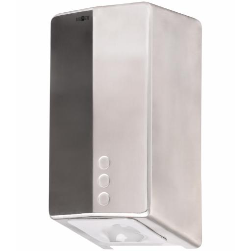 Secador de mãos FUGA EVO inox satinado 800 W NOFER 01831.S