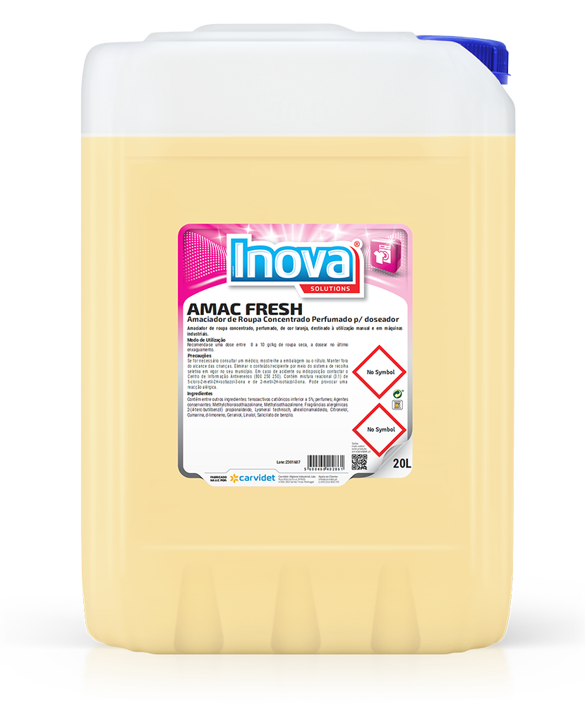 Amaciador Roupa FRESH Concentrado Perfumado Doseador - 20L