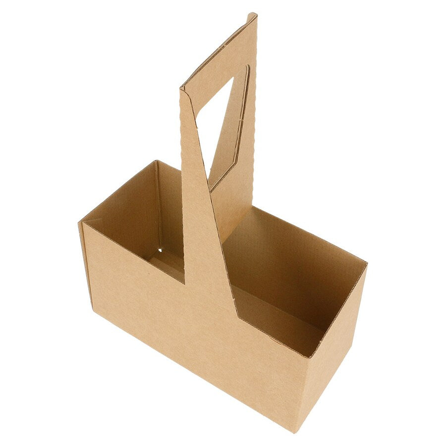 Porta-Copos, 2 copos, papel kraft natural, 20un.