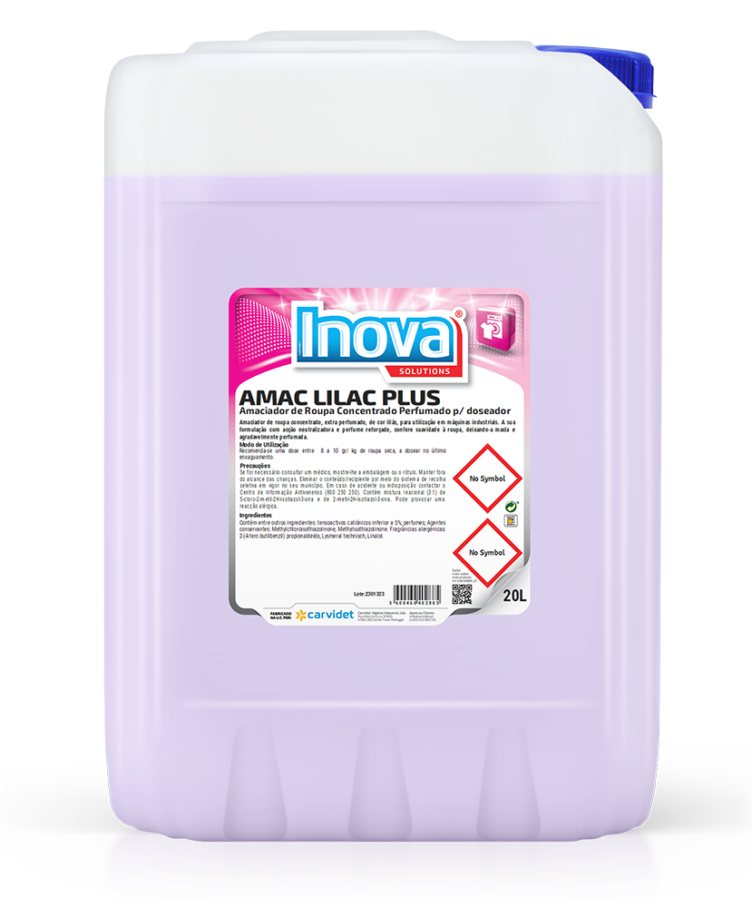 AMAC LILAC PLUS – Amaciador de Roupa Concentrado Perfumado para doseador - 20L